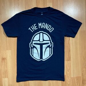 Disney Parks Star Wars: The Mandalorian ''Mando'' Shirt (Men's Size S) Blue Tee
